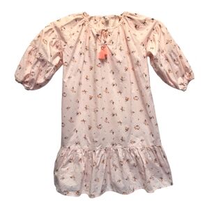 Orcite Infant Pink Nightgown Pajamas w/ Delicate Floral Design - Size US 3-6 mo